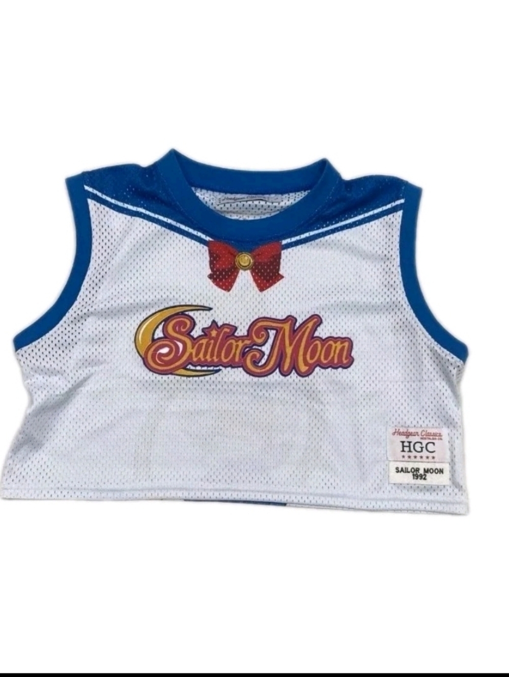 Vintage Sailor Moon 1992 Headgear Classics Crop Jersey XS Rare Anime Nostalgia